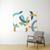 Gekoppelde cirkels wandkleed (In Situ (horizontaal))