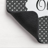 Gekoppelde poolpunten met naam muismat (Hoek)