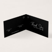 Gekoppelde QR Code Black Hang Label Kaart (Binnen)