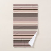 Gekoppelde tapekoppen met striped patronen bad handdoek (Handdoek)