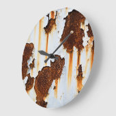 Gekorrodeerde witte roeststrepen grote klok (Hoek)