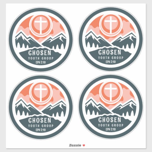 Gekozen Christelijke jeugd II Sticker (Vel)