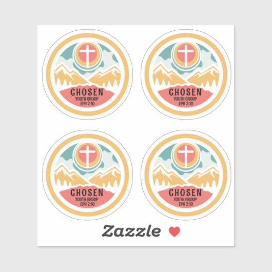 Gekozen Christelijke Jeugd Sticker (Vel)