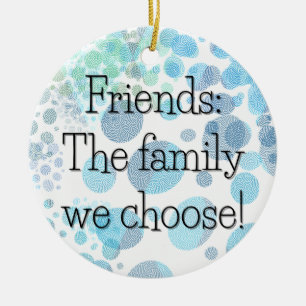 Gekozen Gezinsstructuur Polka Dot Ronde Gift Label Keramisch Ornament