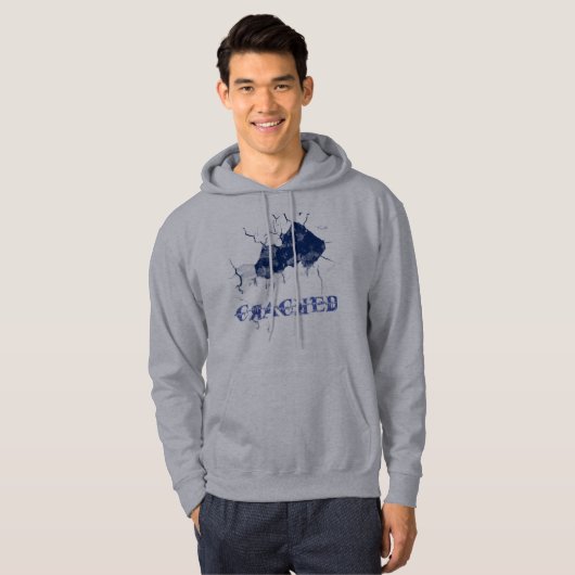 gekraakt hoodie (Voorkant volledig)
