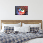 Gekraakte ogen canvas afdruk (Insitu (Slaapkamer))