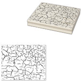 Gekraakte verftextuur 	rubberstempel (Gestempeld)