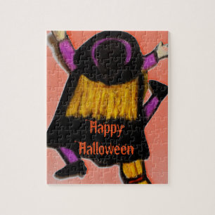 GEKRACHTE HALLOWEEN WITCH puzzel
