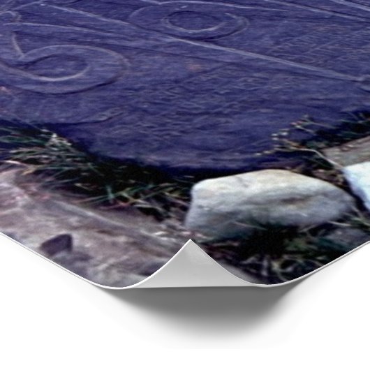 Gekrackeerde mani-steen poster (Hoek)