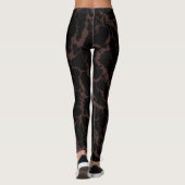 Gekrackeerde ruimteave - bruin leggings (Achterkant)