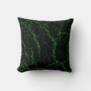 Gekrackeerde ruimteveer - Glitter Green Kussen