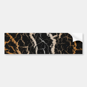 Gekrackeerde ruimteveer - Wit/Bronze Bumpersticker