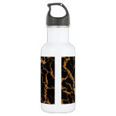 Gekrackeerde ruimteveer - Wit/Bronze Waterfles (Achterkant)