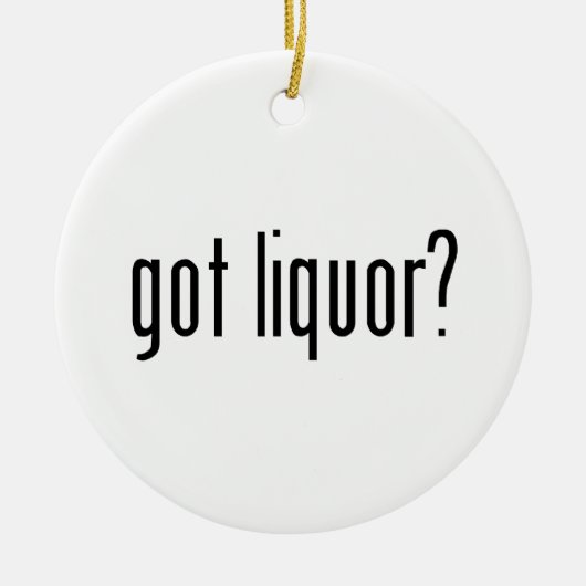 gekregen alcoholische drank? keramisch ornament (Voorkant)