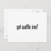 Gekregen wafelijzer briefkaart (Voorkant / Achterkant)