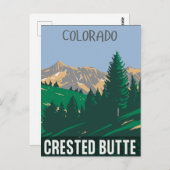Gekreste Butte rocky bergt colorado Briefkaart (Voorkant / Achterkant)
