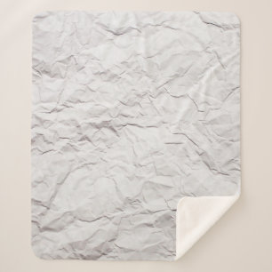 Gekreukeld papier sherpa deken