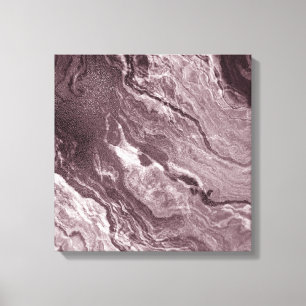 Gekristalliseerde rode agaat Ruby Crimson gemarm Canvas Afdruk