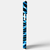 Gekromde lijnen die diepe cirkel over blauw vormen Case-Mate iPhone case (Achterkant / Rechts)