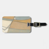 Gekromde lijnen en gedempte aartafels bagagelabel (Voorkant horizontaal)