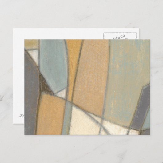 Gekromde lijnen en gedempte aartafels briefkaart (Voorkant / Achterkant)