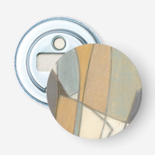 Gekromde lijnen en gedempte aartafels button flesopener