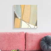 Gekromde lijnen en gedempte aartafels canvas afdruk (Insitu (Woonkamer))