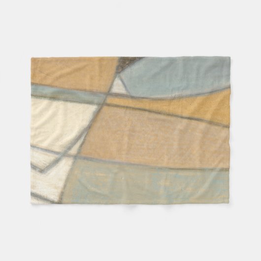 Gekromde lijnen en gedempte aartafels fleece deken (Voorkant (Horizontaal))