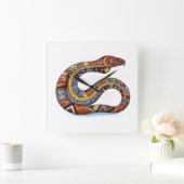 gekronkelde aardslang vierkante klok (Huis)