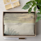 gekroonde blauwe vogel Ephemera Decoupage Tissuepapier (Geschenk)