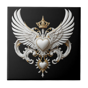 Gekroonde Vleugels Embleem Tegeltje