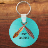 GEKROSEERDE DULCIMER-SLEUTELHANGER SLEUTELHANGER (Voorkant)