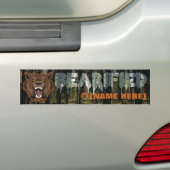 gekruid bumpersticker (Op auto)