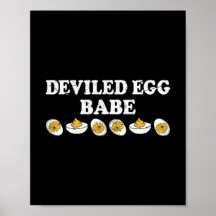 Gekruid Ei Wees Groovy Retro Thanksgiving Grappig Poster