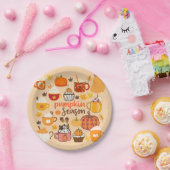 gekruid pompoenseizoen papieren bordje (Feest)