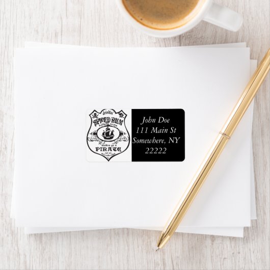 gekruide rum piraat etiket (Insitu)