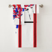 Gekruiste bloem bad handdoek (Insitu)