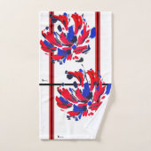 Gekruiste bloem bad handdoek (Handdoek)