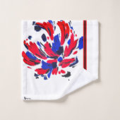 Gekruiste bloem bad handdoek (Wasdoekje)