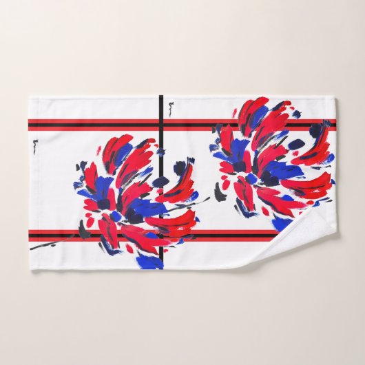 Gekruiste bloem bad handdoek (Handdoek)