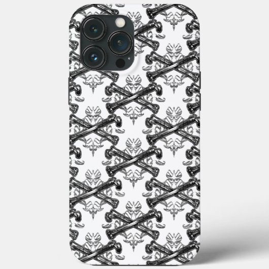 Gekruiste botten fillire Case-Mate iPhone case (Achterkant)
