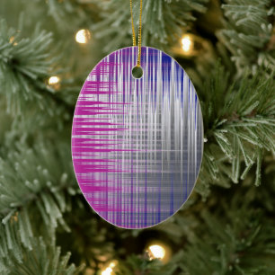 gekruiste lijnen keramisch ornament