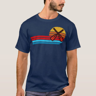 Gekruiste riemen  retro t-shirt