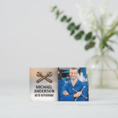 Gekruiste Sleutels | Monteur Visitekaartje (Staand voorkant)