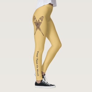 Gekruiste sneeuwschoenen leggings