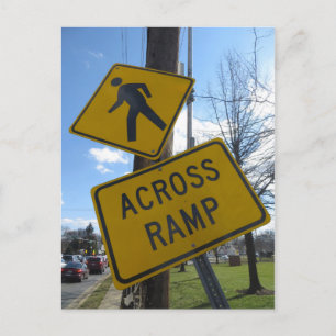 Gekruiste teken briefkaart