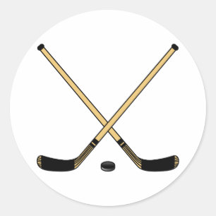 Gekruiste teken ronde sticker