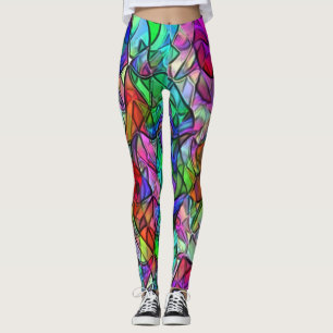 Gekruiste touwen verborgen door een gekleurde afvo leggings