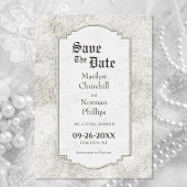 gekruiste zegenbruiloft save the date