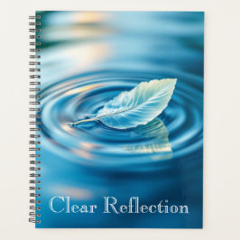 Gekruld waterreflectie | Abstract kalm wateropperv Planner